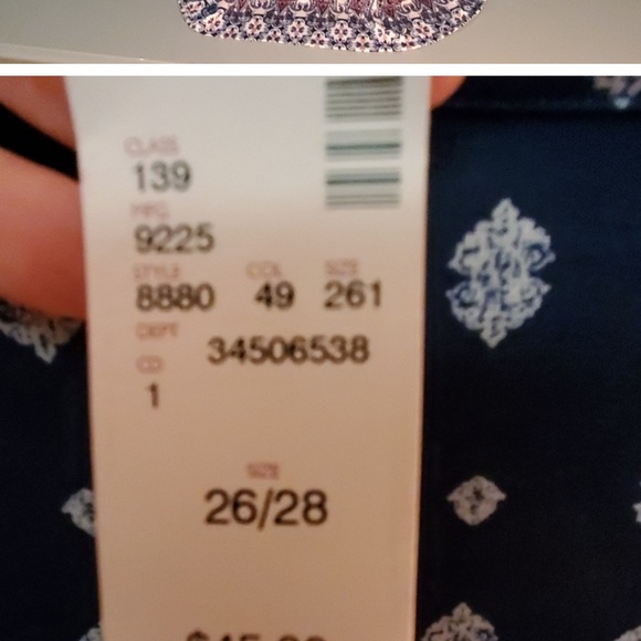 AVENUE NWT ladies 3/4 sleeve top 26/28 - Picture 5 of 7